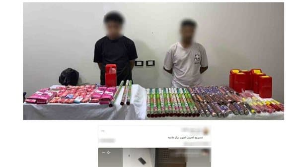 ضبط متهمين بتجارة الألعاب النارية في القليوبية