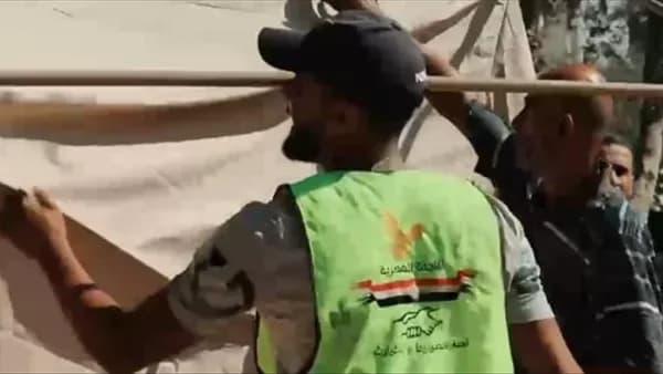 Egyptian committee sets up Gaza shelter