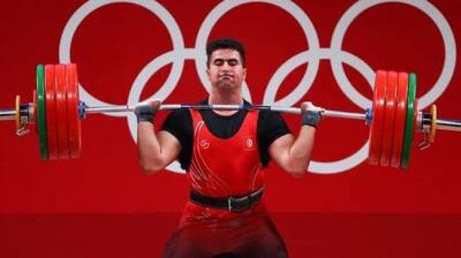 Ayman Basha earns silver in 110kg snatch