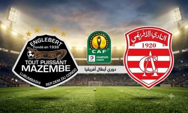 Club Africain's team versus Mazembe