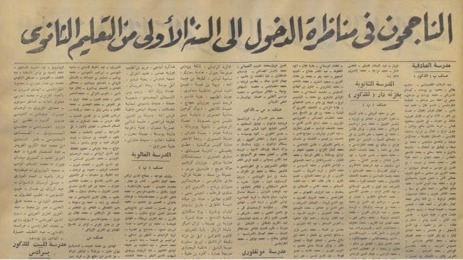 Completion of Digitization of Cezyma Exam Results Reported by Al-'Amal and Al-Sabah Newspapers