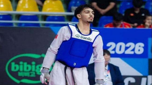 آدم السالمي يتقدم للمركز الثاني عالميا في التايكواندو