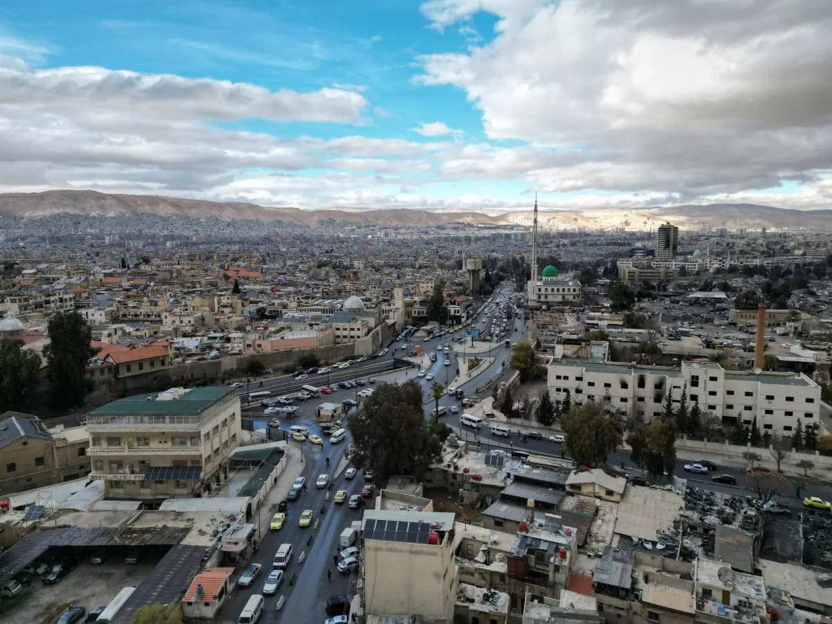 انفجار في مقهى قرب القصر العدلي في دمشق