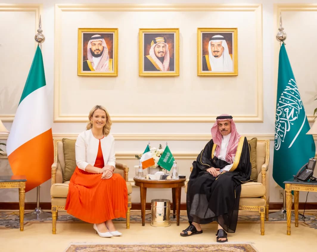 السعودية وآيرلندا تؤكدان أهمية الحلول الدبلوماسية لأزمات المنطقة