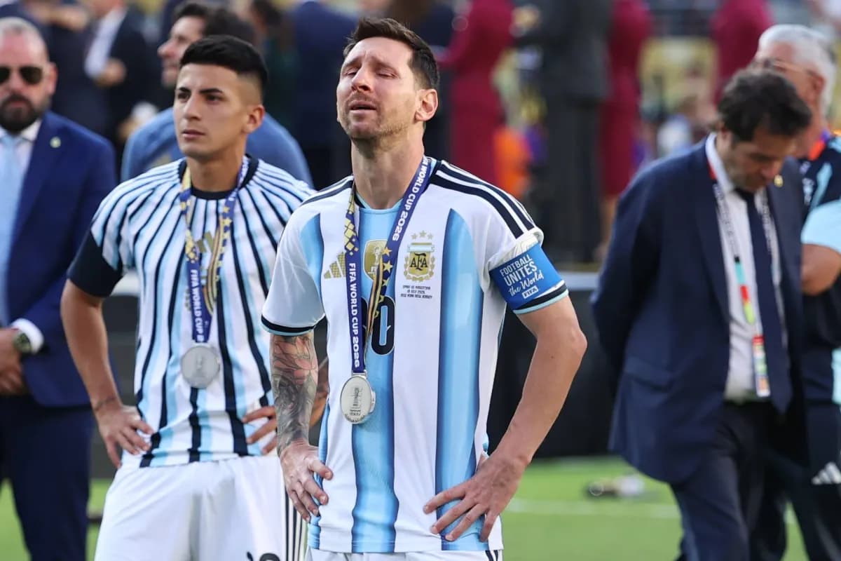 Messi's fifth final loss with Argentina