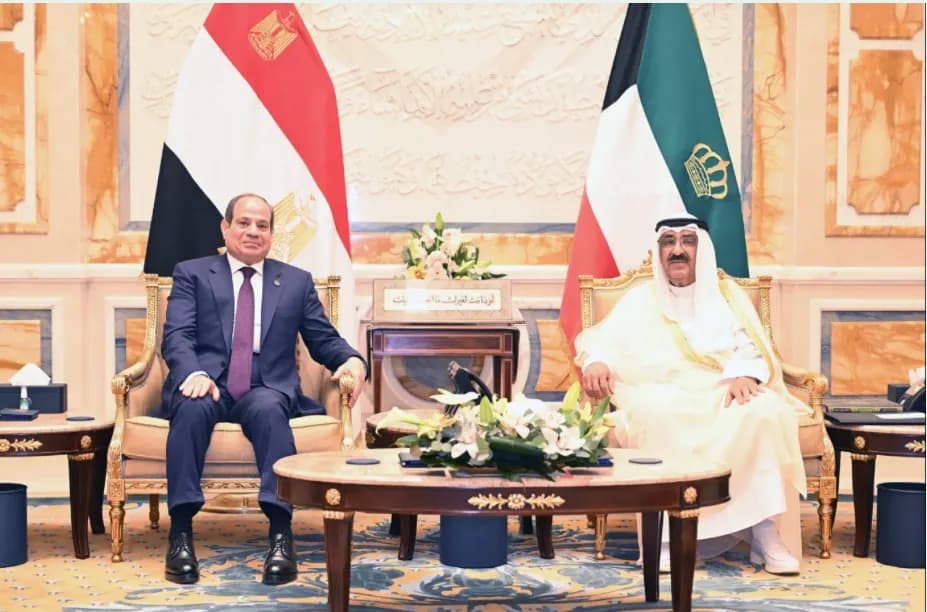 السيسي يؤكد رفض مصر لتجاوز سيادة الكويت