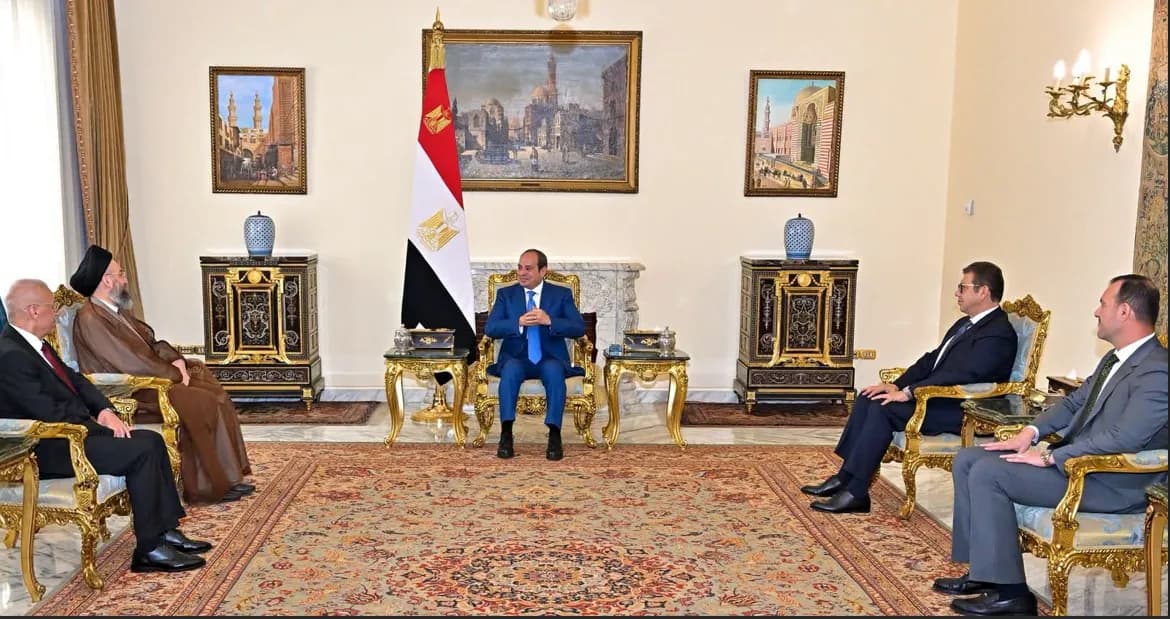 السيسي يؤكد دعم مصر لأمن العراق