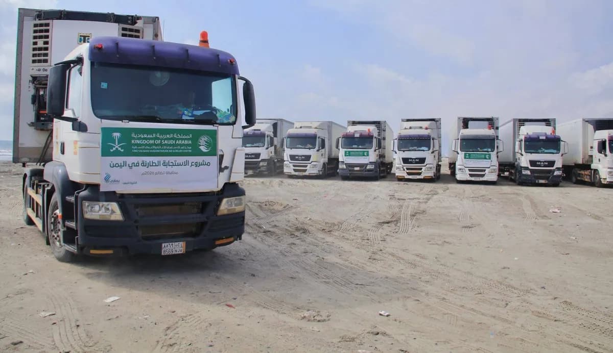 Saudi relief trucks reach Aden