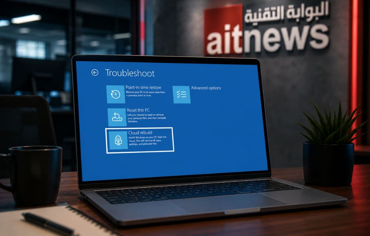مايكروسوфт تختبر ميزة Cloud Rebuild كطوق نجاة جديد لأجهزة ويندوز المعطلة