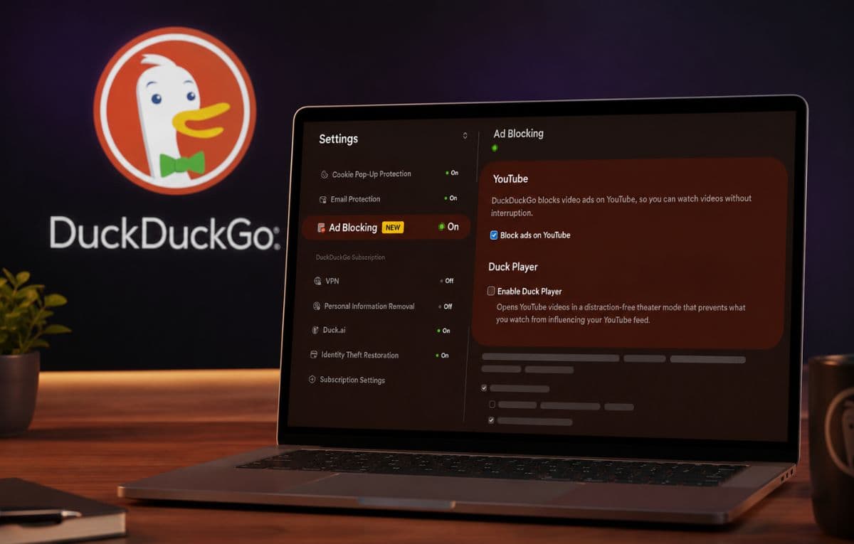 متصفح DuckDuckGo يمنع إعلانات يوتيوب ويتحدى سياسة جوجل