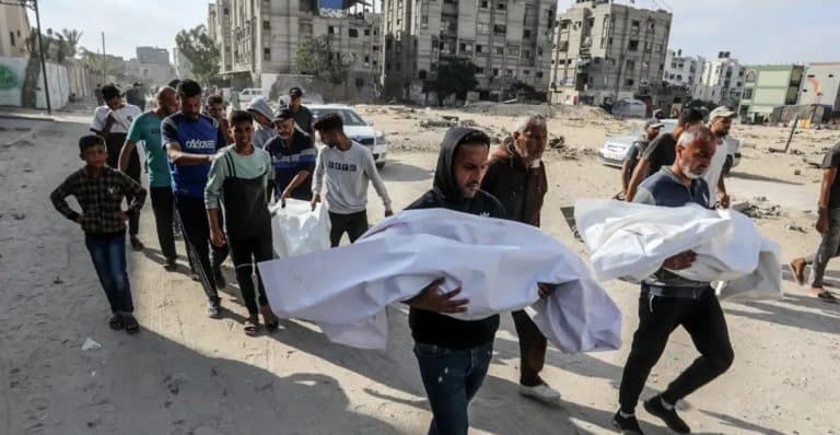 أربعة شهداء جراء قصف صهيوني يستهدف ورشة في مدينة غزة