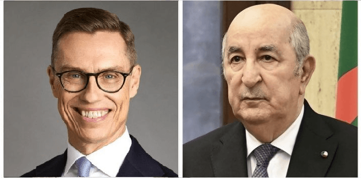 Algerian President Receives Congratulatory Message from Finnish Counterpart