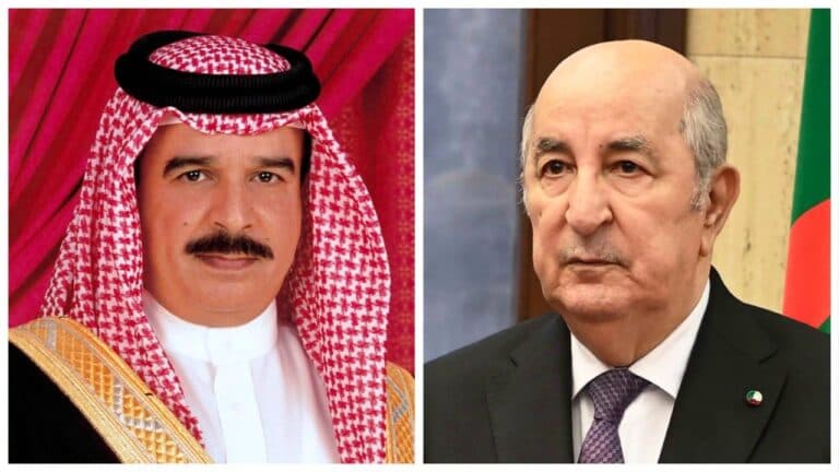 الرئيس الجزائري يتلقى تهاني ملك مملكة البحرين بمناسبة ذكرى عيد الاستقلال واسترجاع السيادة الوطنية