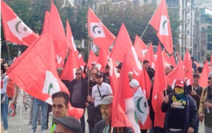احتجاج في بروكسل لدعم حقوق الريفيين