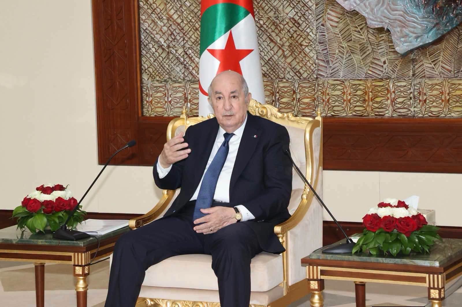 Algerian President Meets Veterans Team Leader