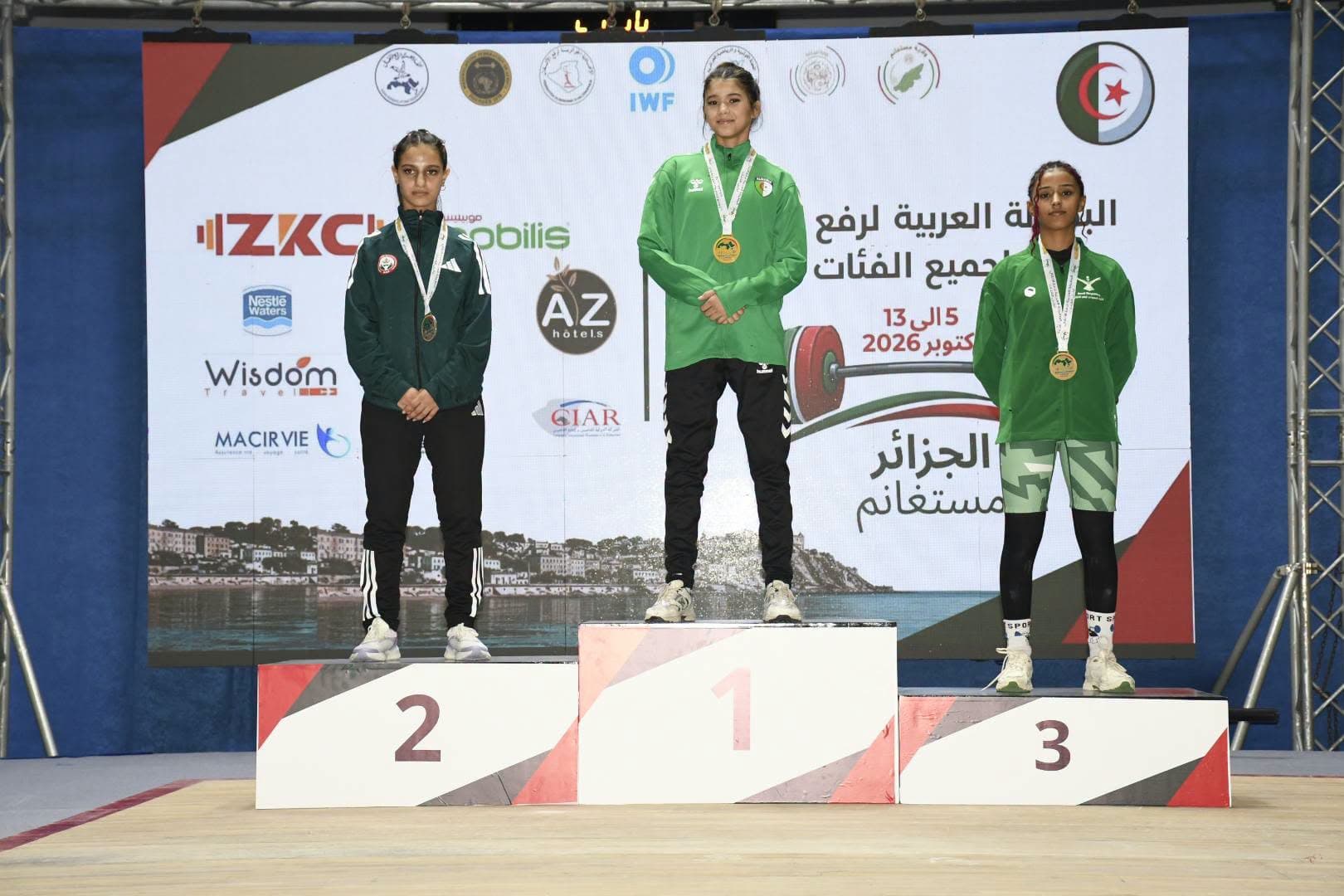 الجزائر تتوج بـ34 ميدالية في رفع الأثقال