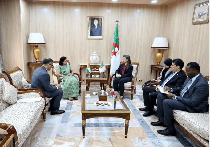 Algerian Assembly President Meets Indian Ambassador