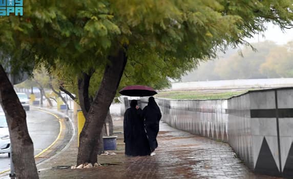 حالة مطرية مستمرة حتى نهاية الأسبوع