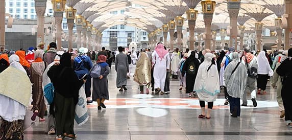 خدمات لضيوف الرحمن خلال موسم العمرة