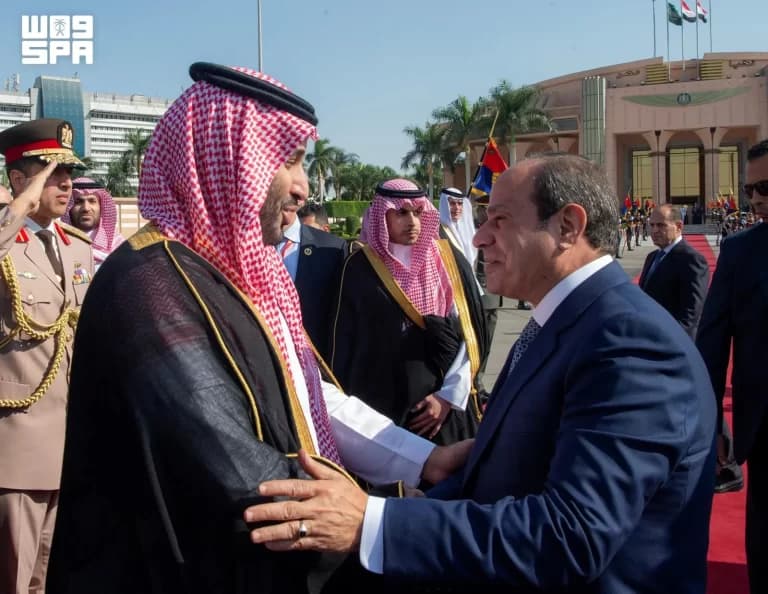 Crown Prince leaves Cairo with Egypt's President