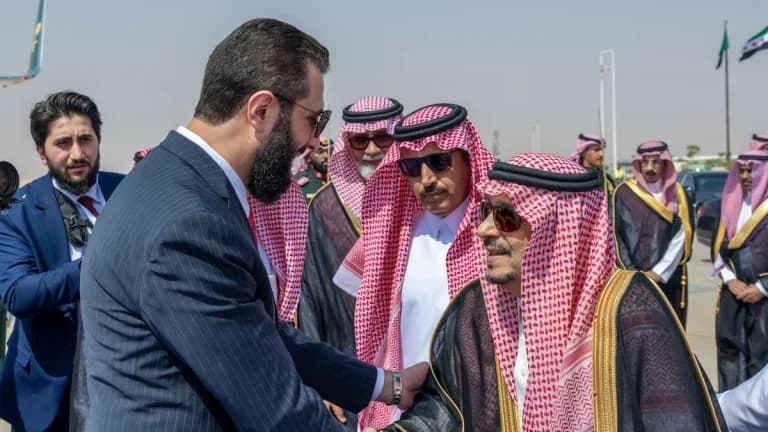 الرئيس السوري أحمد الشرع في الرياض