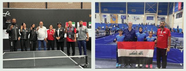 العراق يفوز بالميدالية الذهبية في تنس الطاولة بغرب آسيا