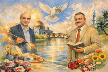 لوحة ونص شعري