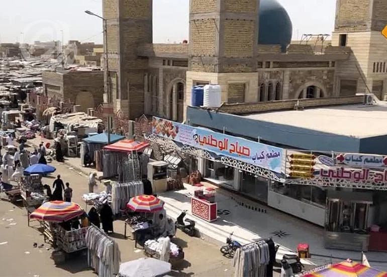 باعة سوق الهرج في الناصرية يحتجون على بدلات الإيجار ويحذرون من ارتفاع الأسعار