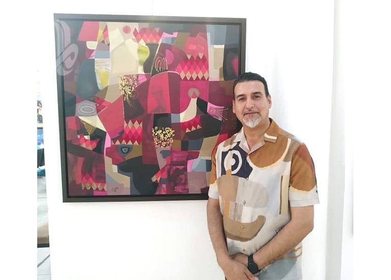Ali Hatim explores ancient Babylon through modern colors