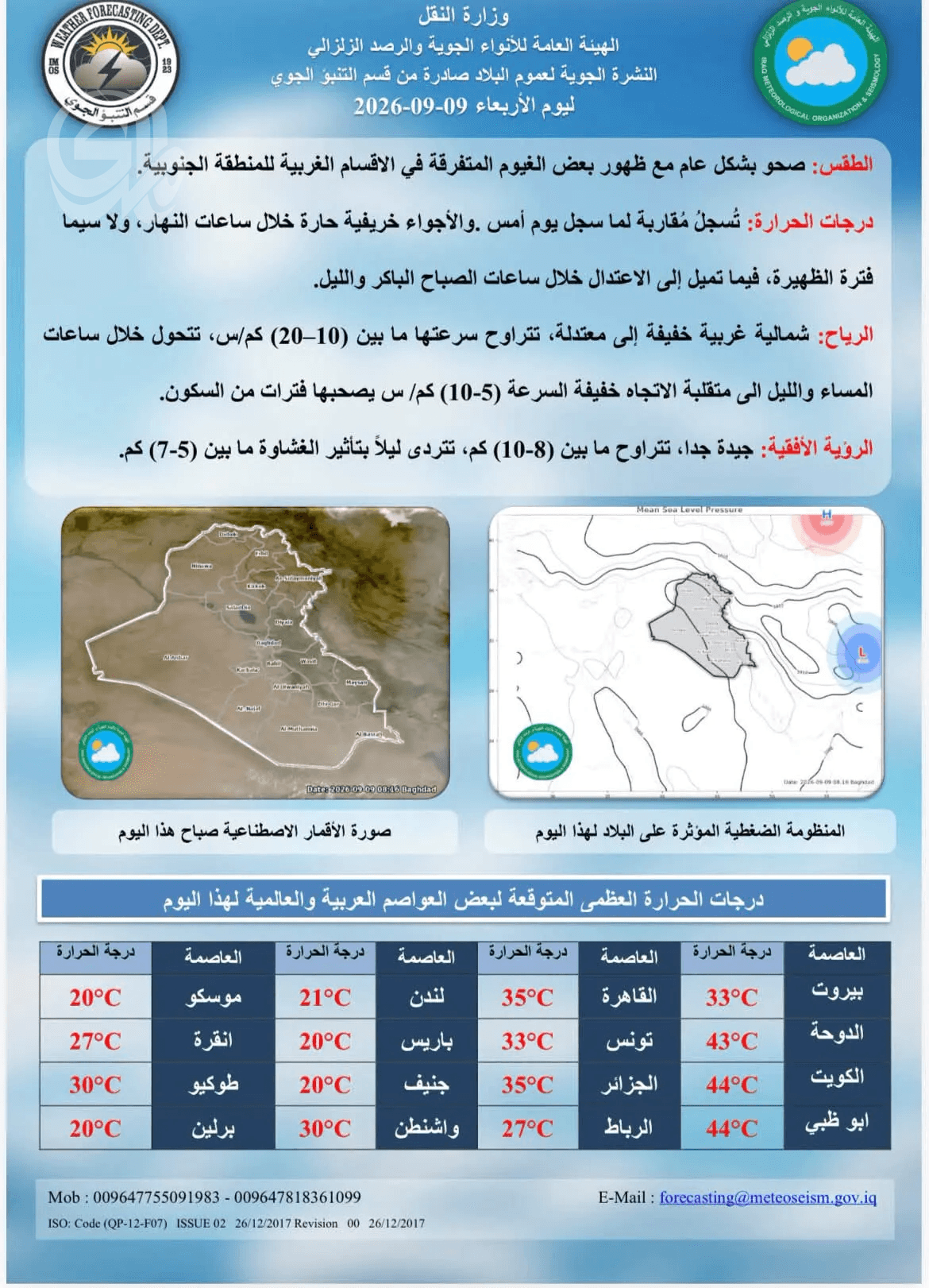 Iraq faces heatwave with Basra at 47°C