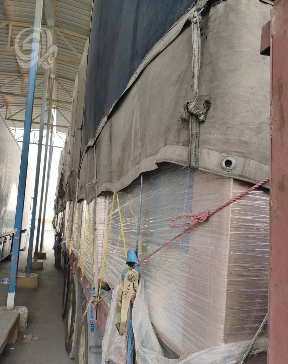 Border intercepts two trucks with empty cartons in Traibil