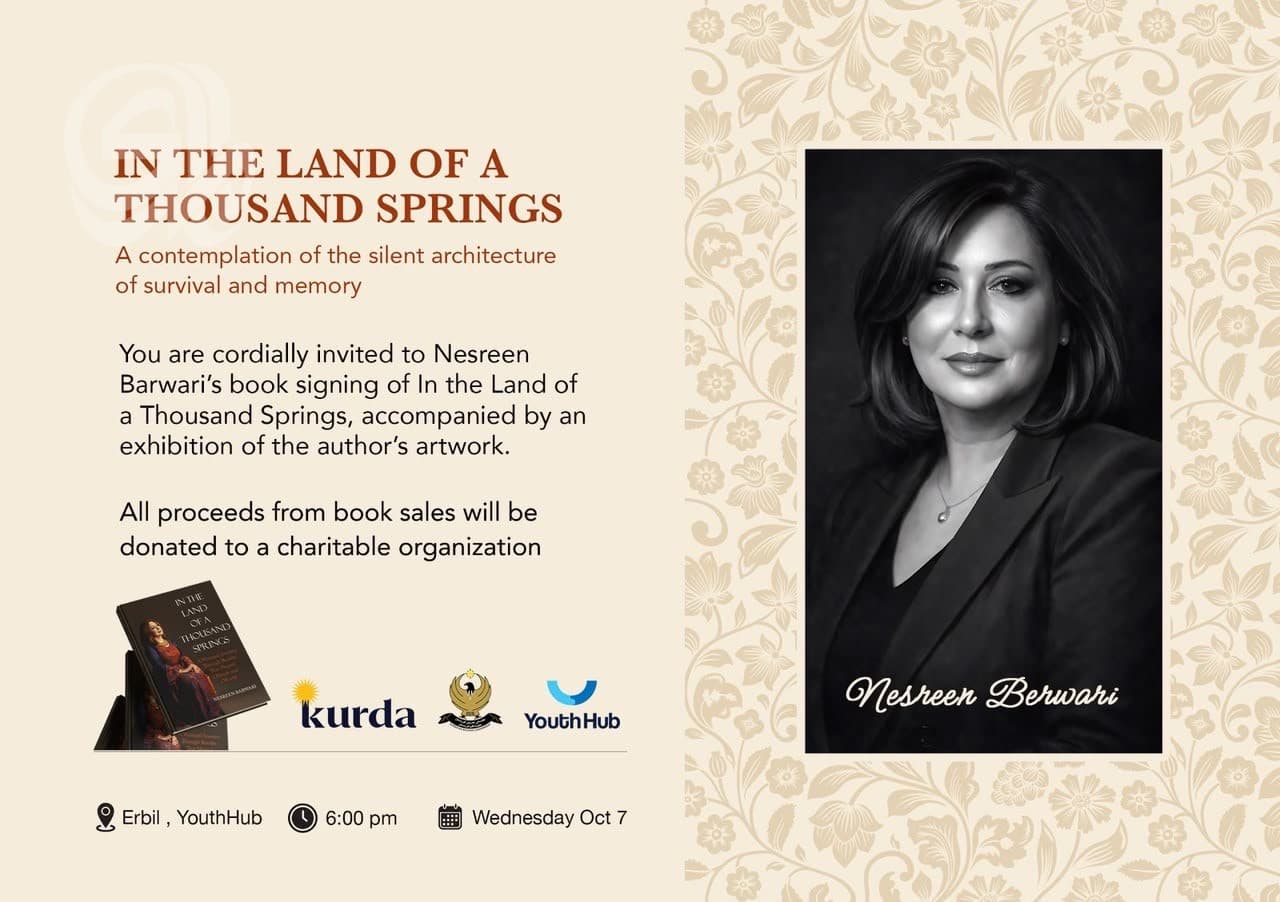Nassrin Brwari releases new book in Erbil