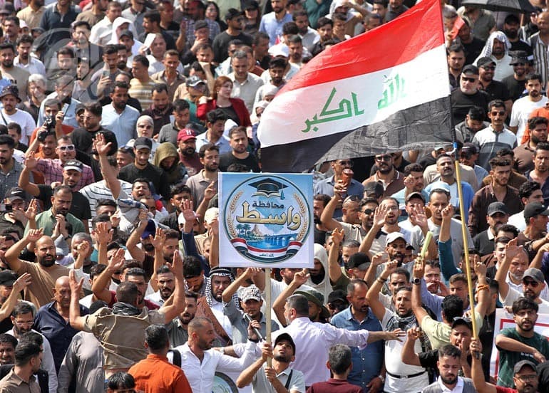 Graduates from 15 provinces demand jobs in Green Zone