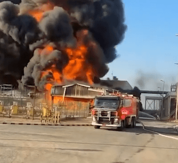 Smoke rises from Kuwait security academy
