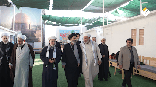 ممثل قائد الثورة يزور موكب نداء الأقصى