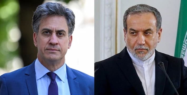 Iran and Britain foreign ministers talk by phone