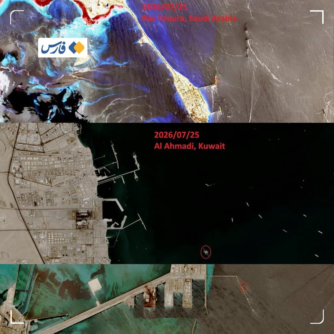 Satellite images reveal activity drop at Kuwaiti and Saudi ports