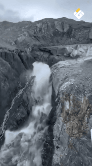 Ice flood damages China-Nepal border