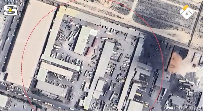 Satellite images show Jebel Ali nighttime explosions