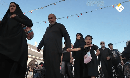 Gaza Children Display at Arbaeen Road