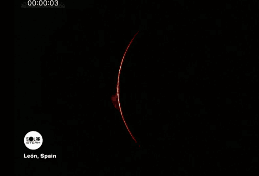 NASA records Spain total eclipse
