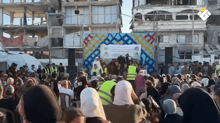 Beit Lahiya celebrates Prophet's Birthday near danger