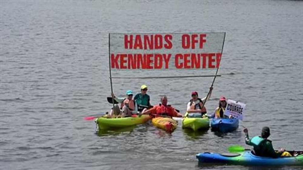 Protesters on Potomac Demand Kennedy Center Protection
