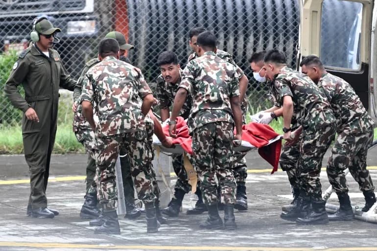 Nepal floods: two rescued after nine days