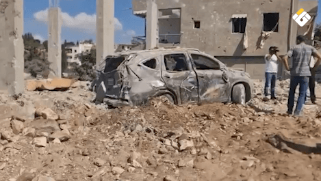 Scenes of Israeli Attack on Mefodoun