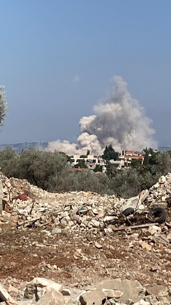 العدو يشن هجوم في كفرتبنيت جنوب لبنان