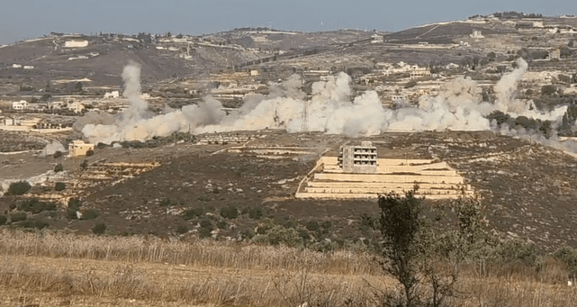 Large explosion in Bani Hayyan Lebanon