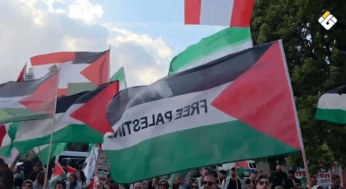 تظاهرات أوروبية تضامنًا مع غزة ولبنان