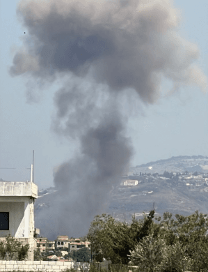 تفجير إسرائيلي في بني حيان لبنان