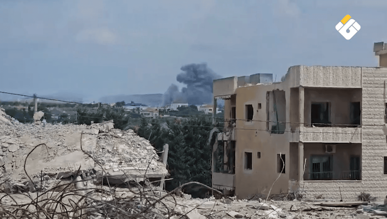 غارة ثالثة على حي الرويس في النبطية